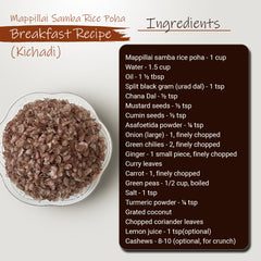 Mappillai Samba Poha Kichadi Recipe Ingredients