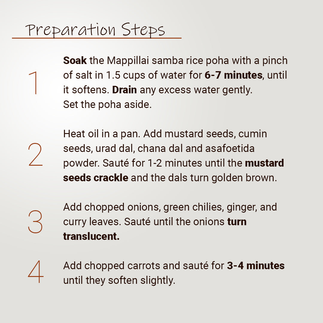 Mappillai Samba Poha Kichadi preparation