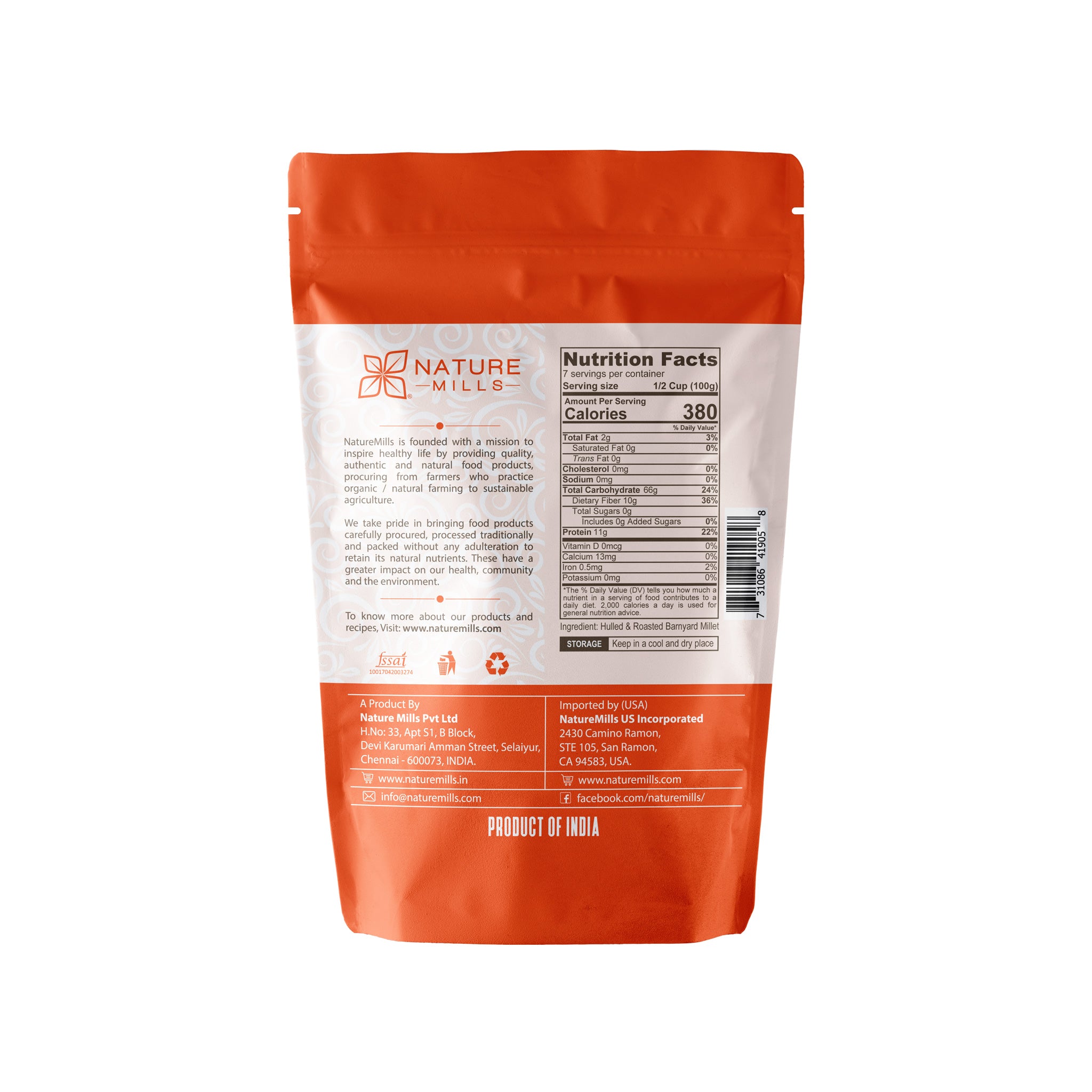 Organic Barnyard Millet