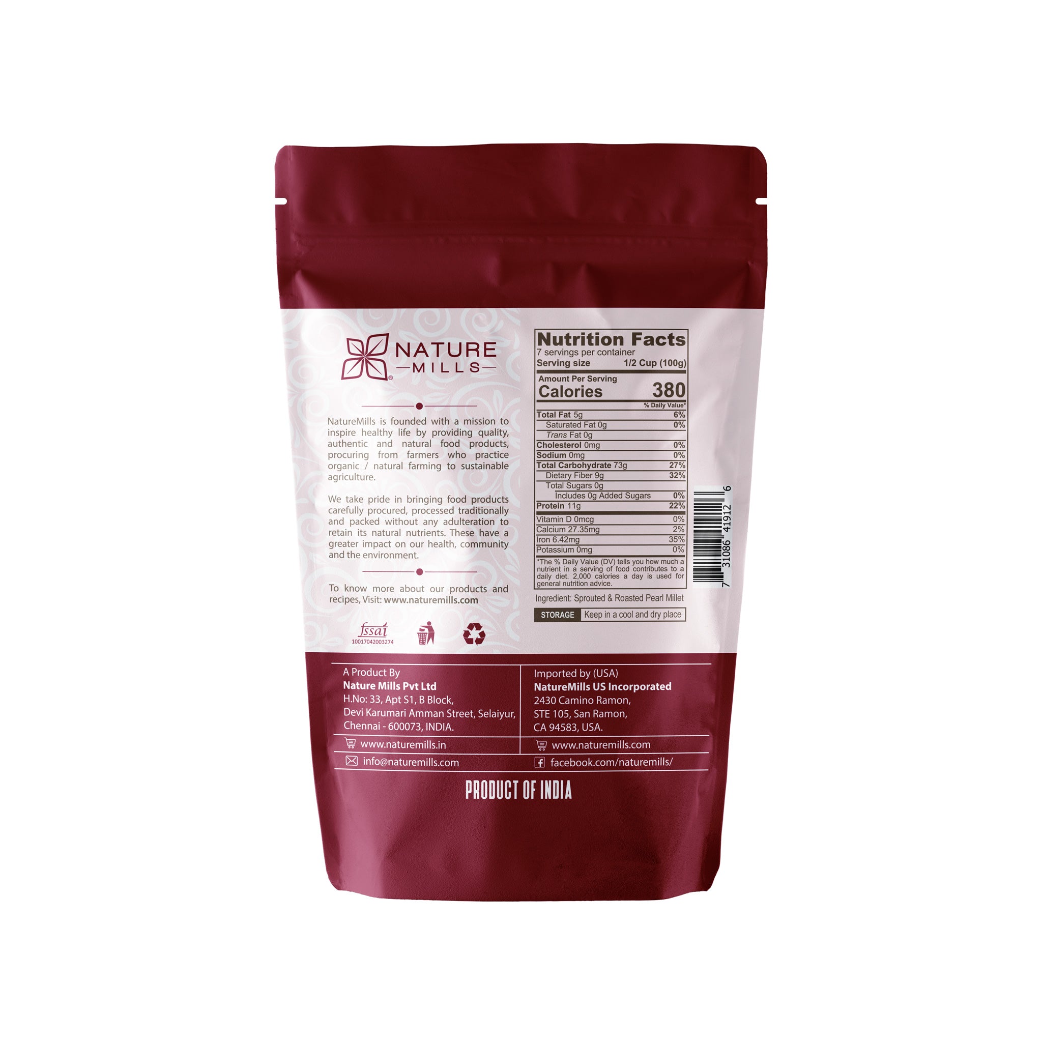 Low Glycemic Index Millet