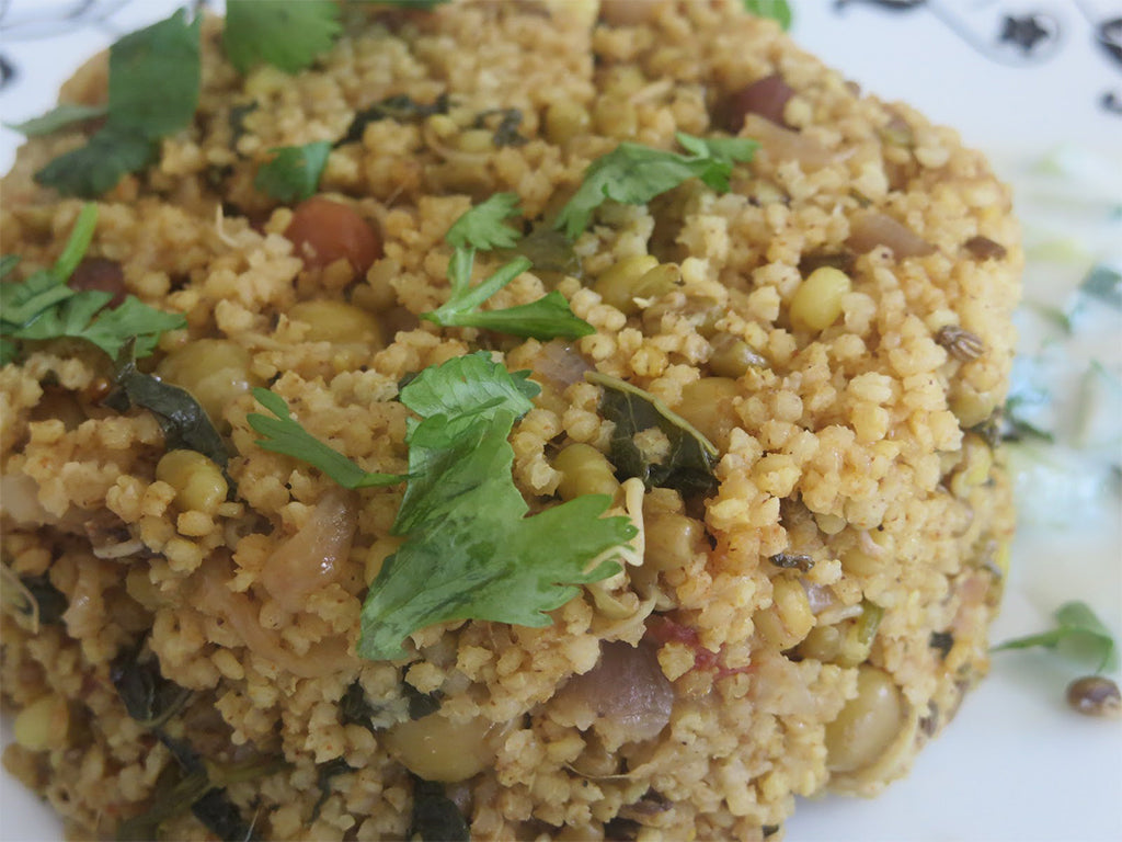 Mixed Millet Sprouts Biryani - Sirudhaniya Biriyani