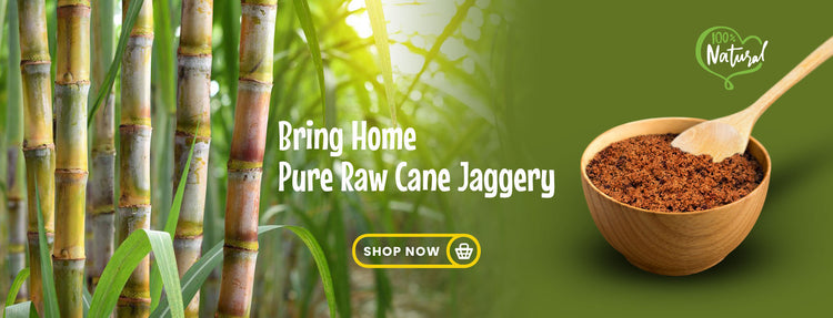 Pure Raw cane Jaggery sugar - Nature Mills - Desktop Slider