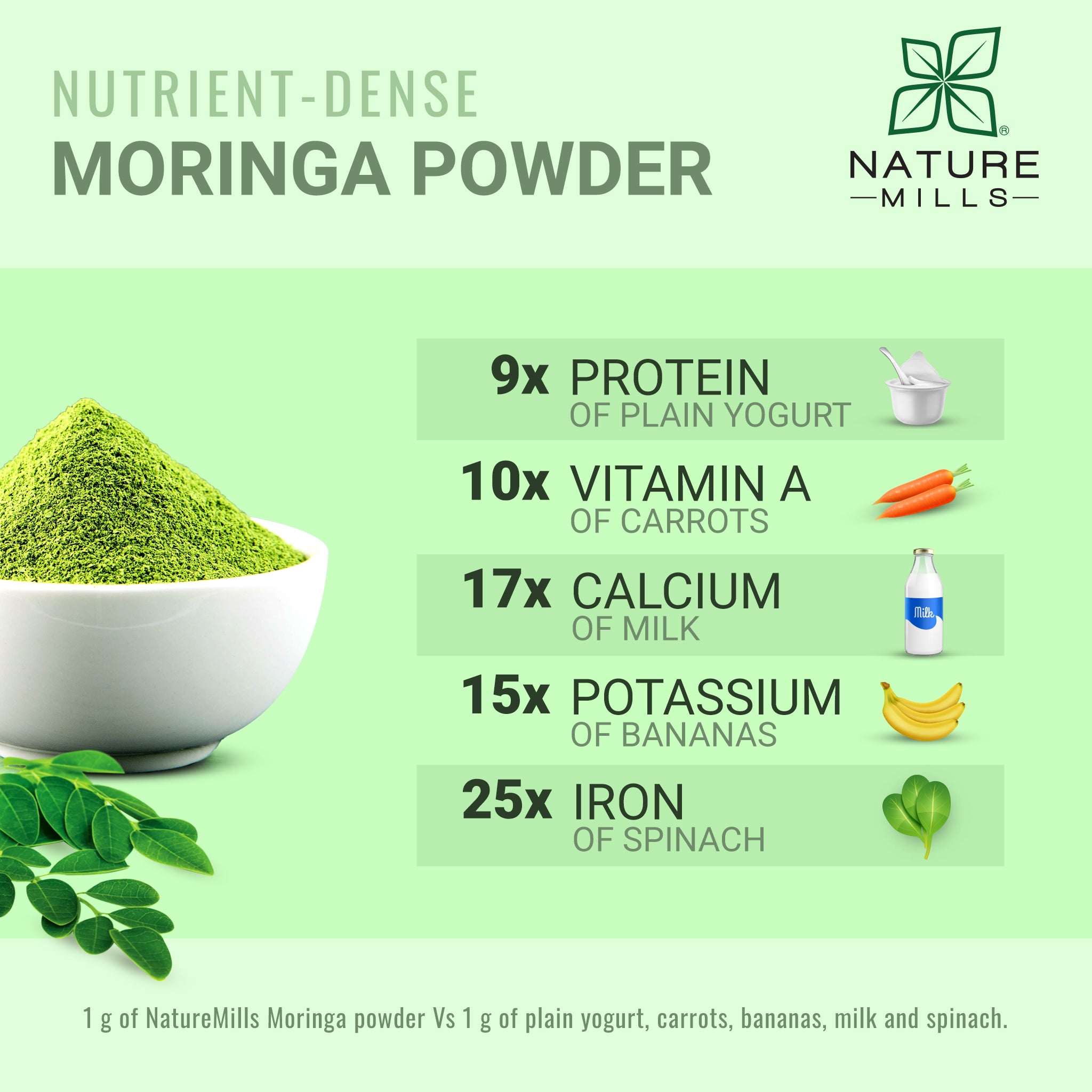 Natural Moringa Powder Nutrition