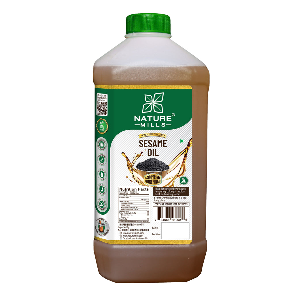 Sesame Oil - 2L Back - NatureMills